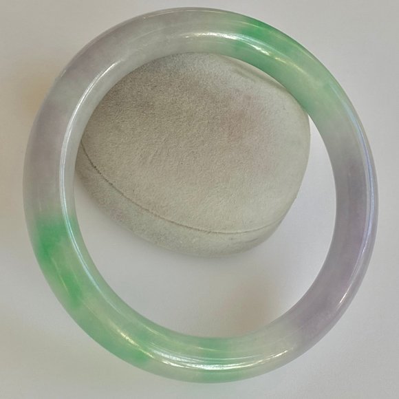 Natural Chinese jade hand-carved bracelet,beautiful bangle 61mm